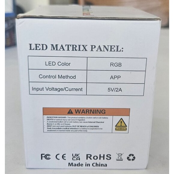 Programmable LED Scrolling Sign Display Bluetooth App Control Flexible RGB Matri - Picture 9 of 10